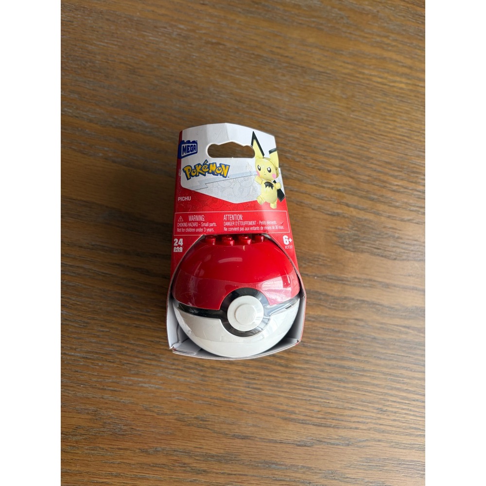 Mega Pokemon Pichu Building Set 24 Pcs Poke Ball JCT37 Mattel Toy